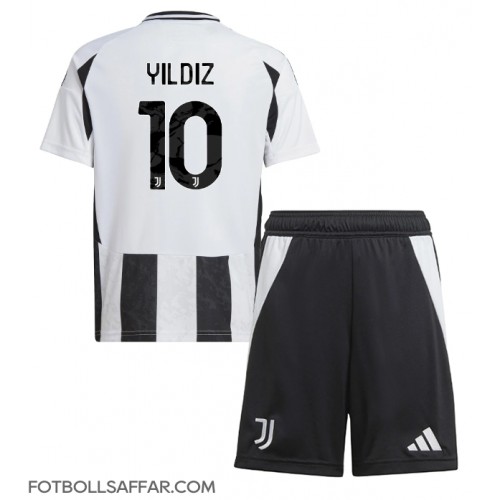 Juventus Kenan Yildiz #10 Hemmadräkt Barn 2024-25 Kortärmad (+ Korta byxor)